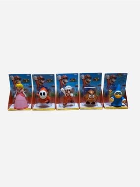 Nintendo Jakks 2.5" Mario Figures COMPLETE SET- New
